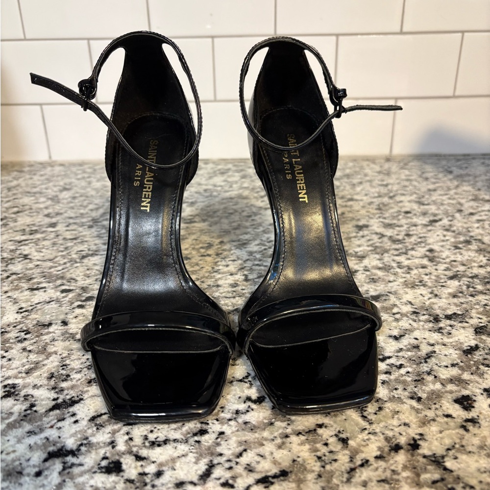 Saint Laurent Glossy Black Heels